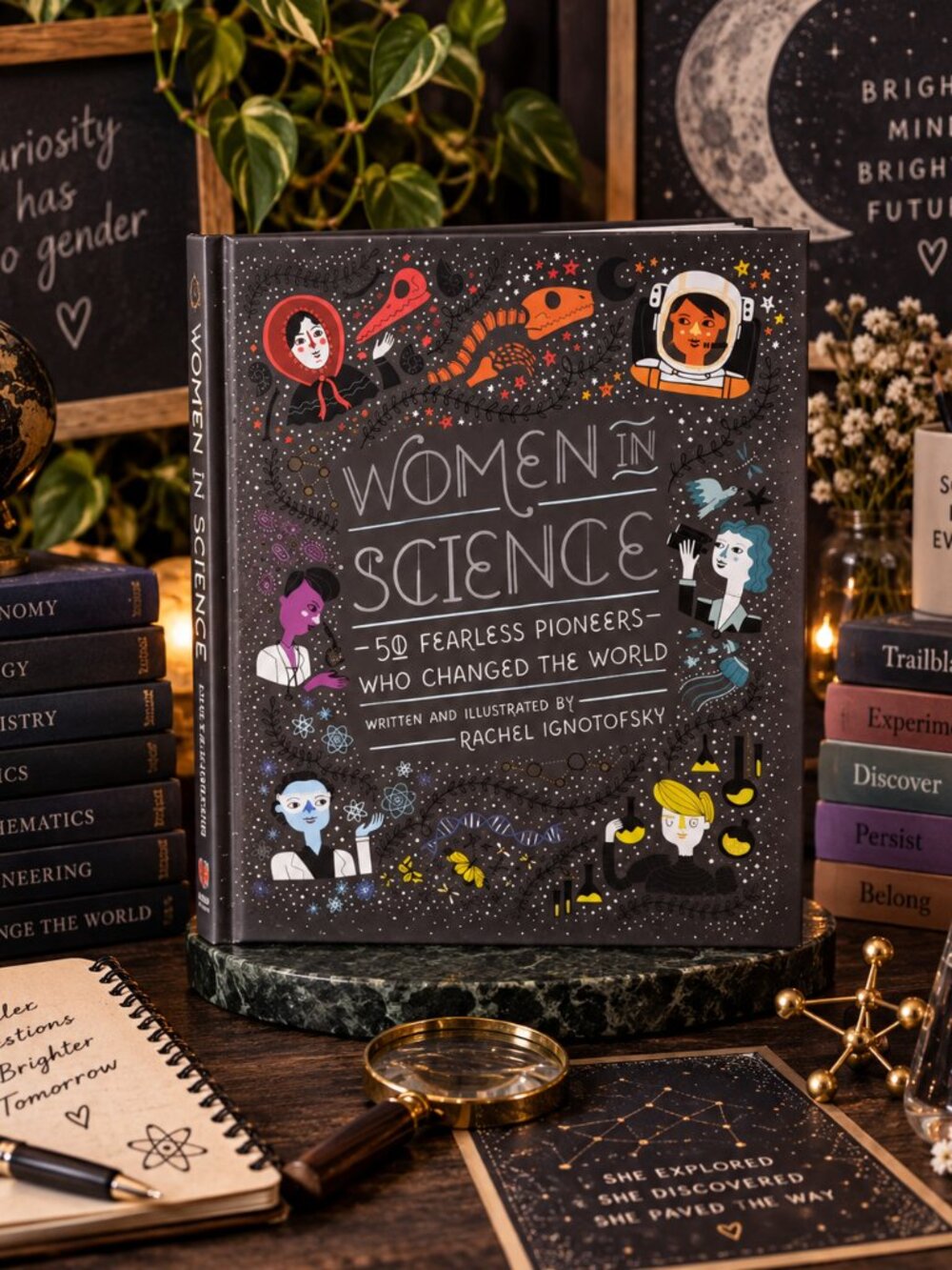 Women in Science Hardcover Book Rachel Ignotofsky Like New